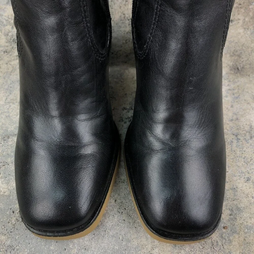 Vince Camuto BRAZIL Women's Size 7M Eyana Black Leather High Heel OTK Tall Boots